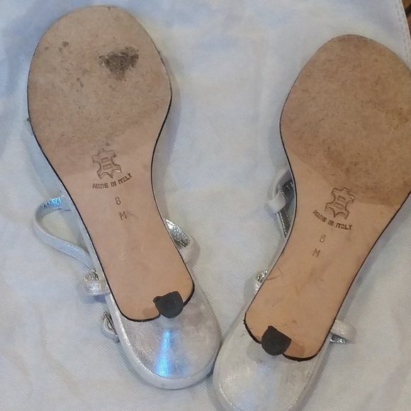 Silver Strappy Pumps - Picture 2 of 3